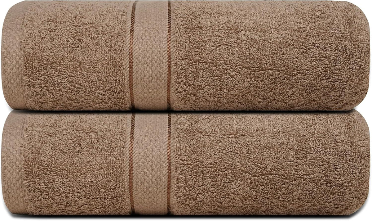 500GSM 2pcs / 4pcs Bath Towel 100% Cotton Quick Dry 70x140cm Towel Set