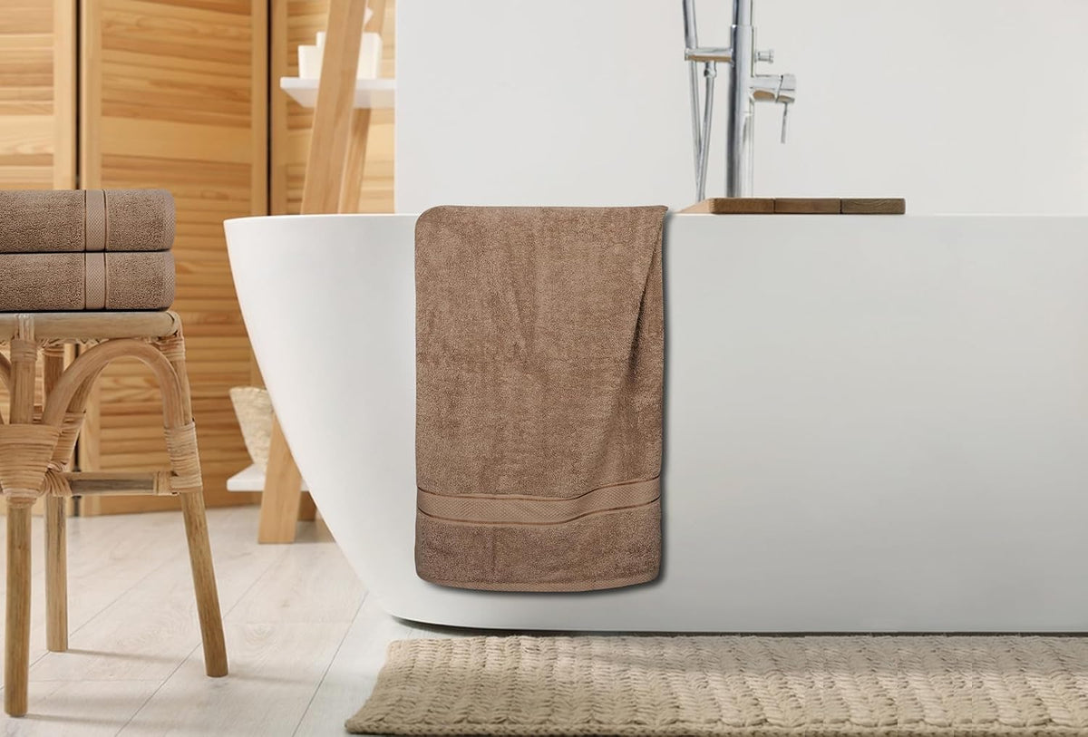 500GSM 2pcs / 4pcs Bath Towel 100% Cotton Quick Dry 70x140cm Towel Set