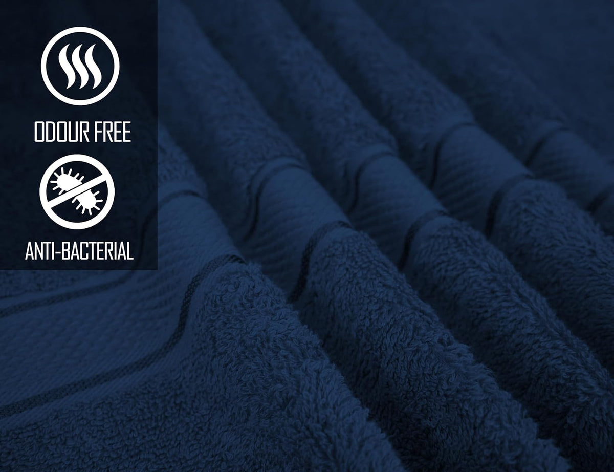 500GSM 2pcs / 4pcs Bath Towel 100% Cotton Quick Dry 70x140cm Towel Set