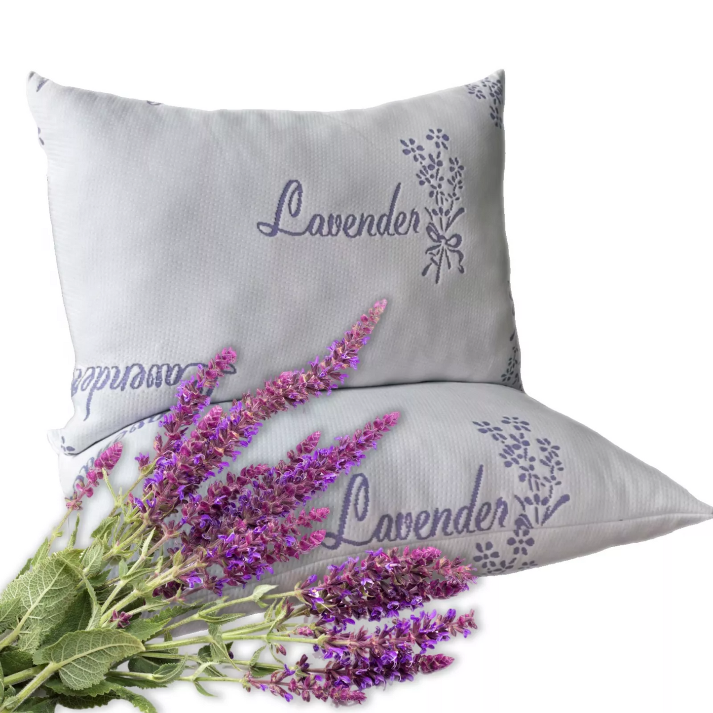Hotel Quality One Pillow Lavender Scented, Copper Infused Memory Foam, Ice Cool