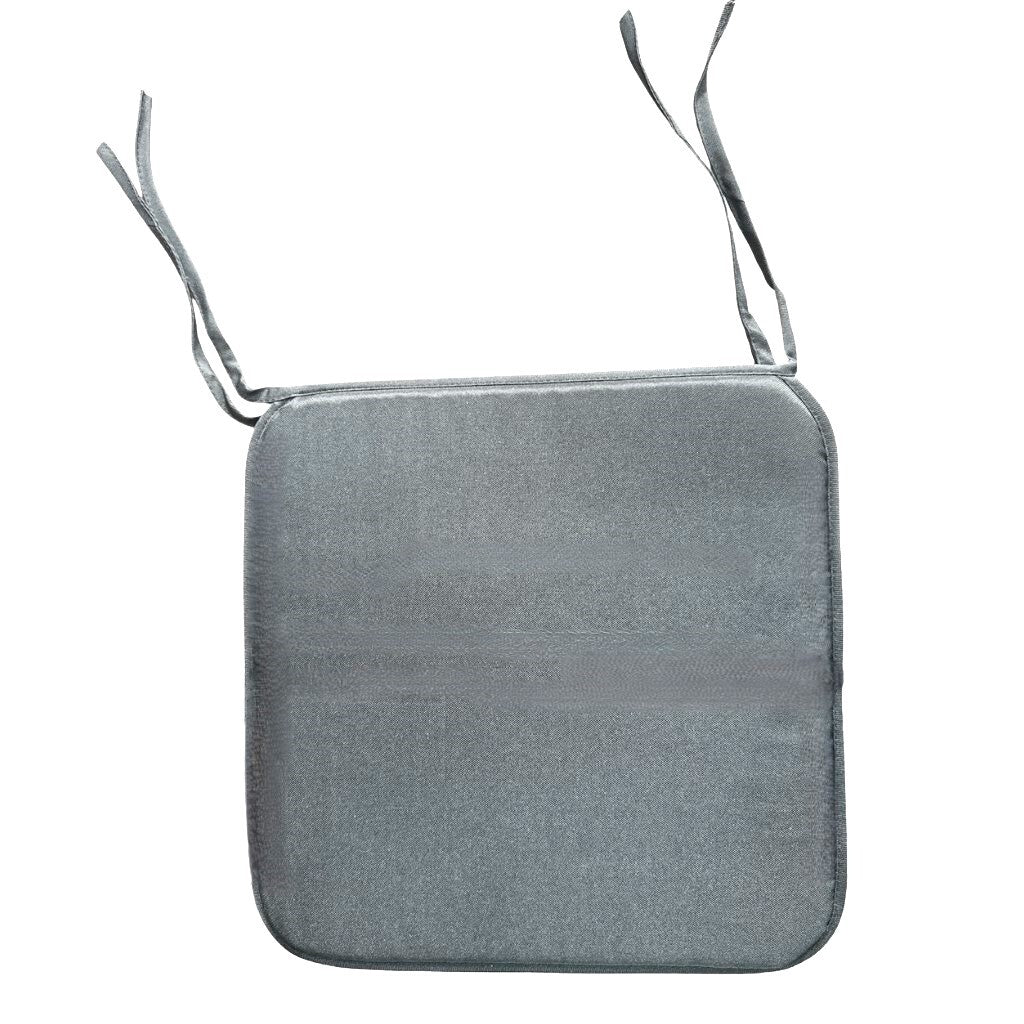 4 Pack Chair Seat Pads With Ties Dining Chair Cushion Garden Kitchen Patio in Grey – UK