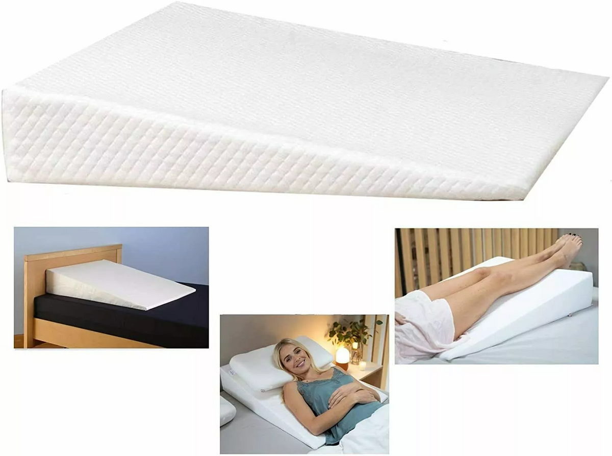 Bed Wedge Pillow Acid Reflux 11 Degree Memory Foam X-Large Back Support – UK