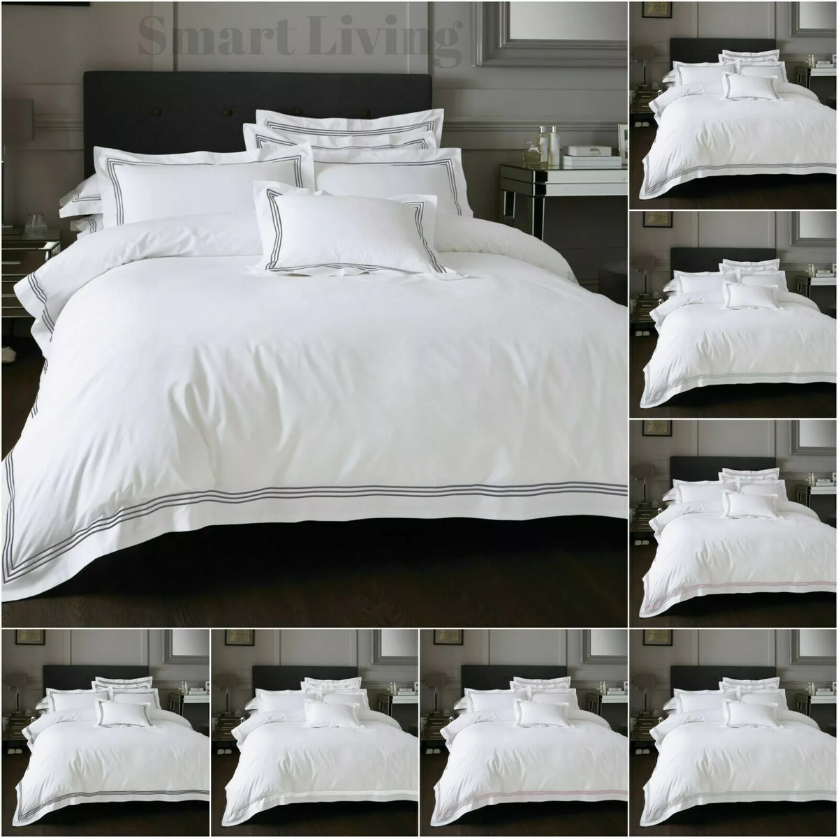 Devore Embroidered Luxury Duvet Cover Set Hotel Quality Designer Bedding – UK