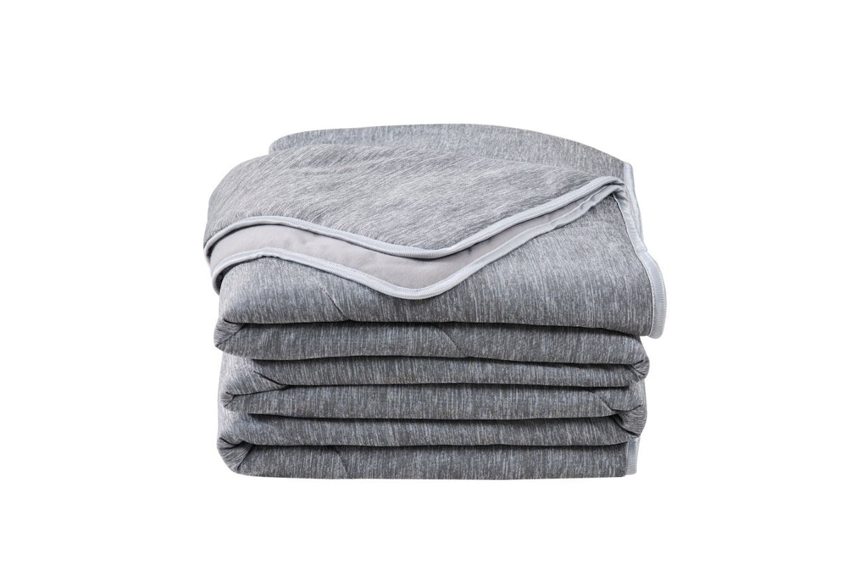 Cooling Summer Blanket Cool Grey Thin Air-Conditioning Healthy Sleep Quilt – UK