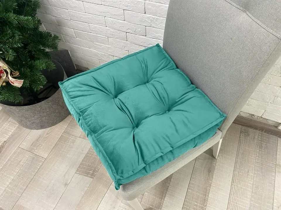 Booster Seat Cushion Pad Velvet Thick Floor Armchair Kitchen Garden Adult Indoor