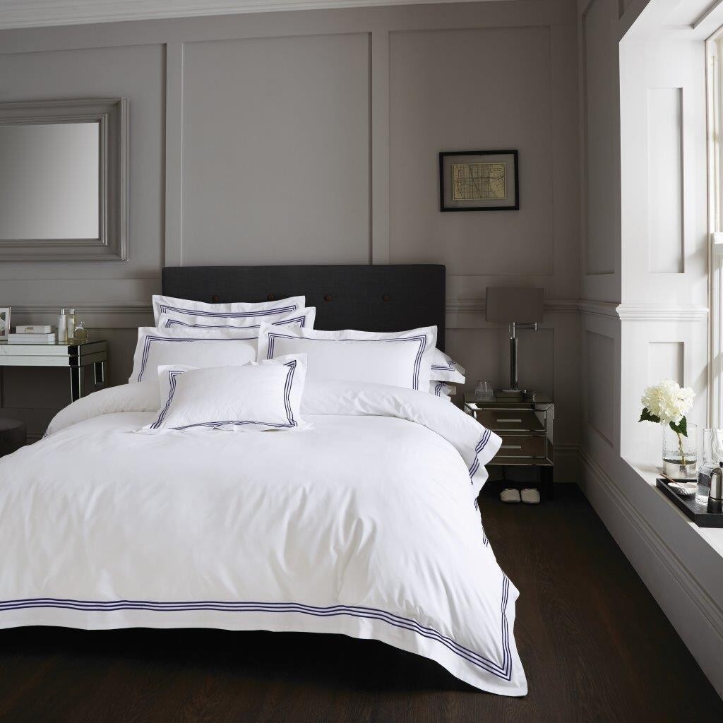 Devore Embroidered Luxury Duvet Cover Set Hotel Quality Designer Bedding – UK