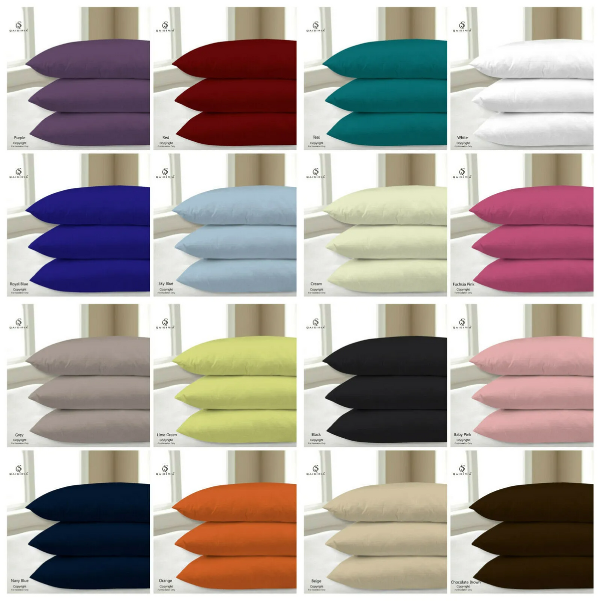 2 Luxury Pillow Cases Housewife Style 100% Cotton Or Polycotton Pair β UK