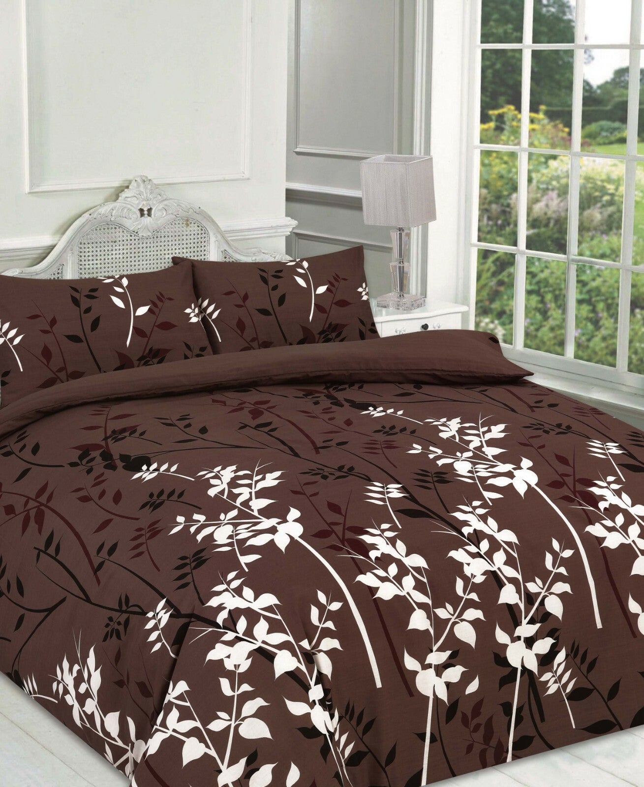 Kaylee Floral Pattern Duvet Cover Set With Pillowcases Reversible Quilt Bedding