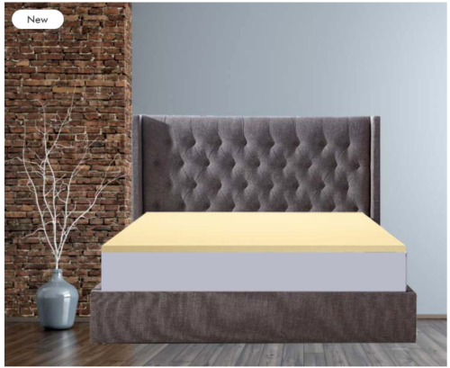 Memory Foam Mattress Topper Orthopedic Reflex 1" 2" Thick All Size Without Cover
