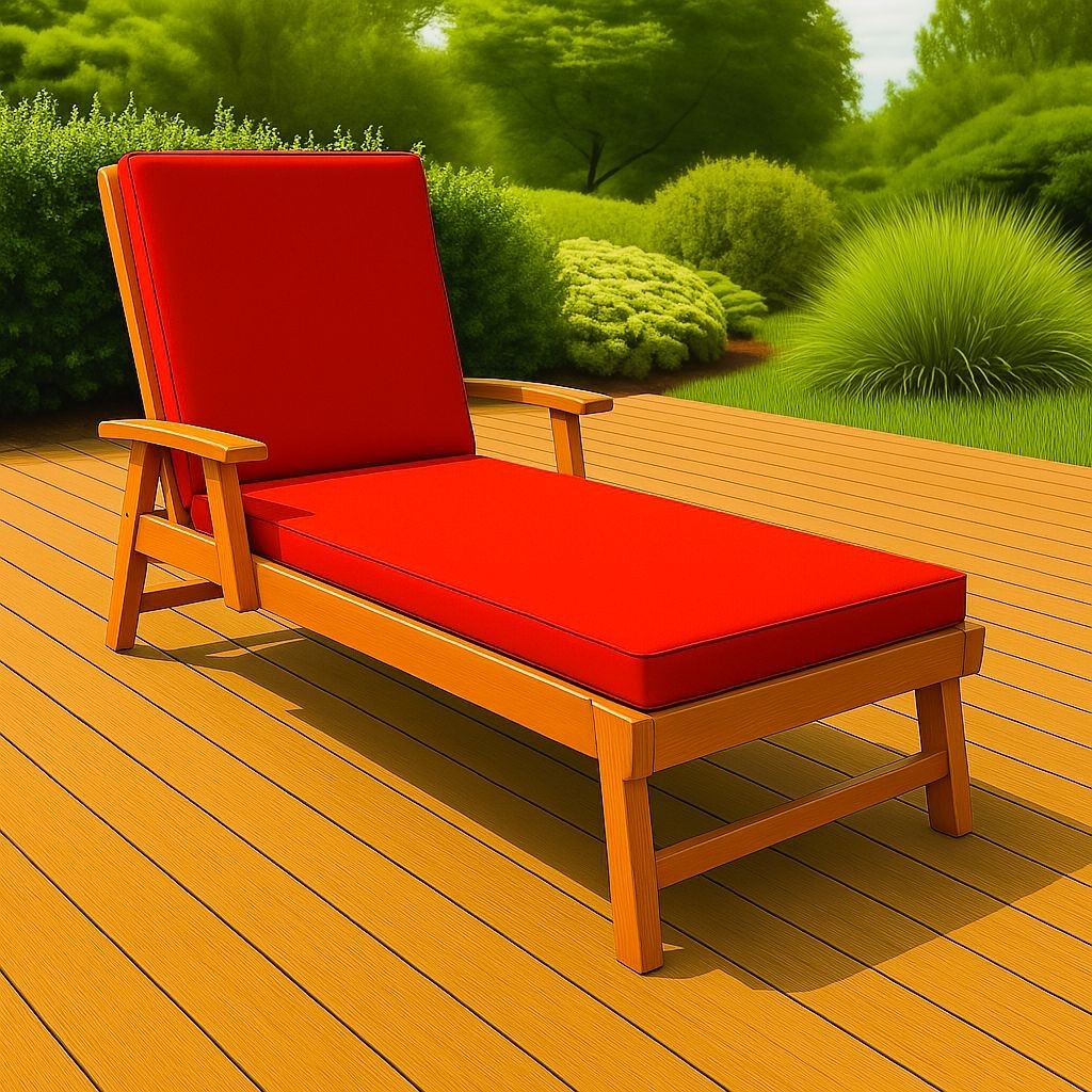 Sun Lounger Mat Reclining Garden Chair Bed Recliner Beach Camping Cushion Pad – UK