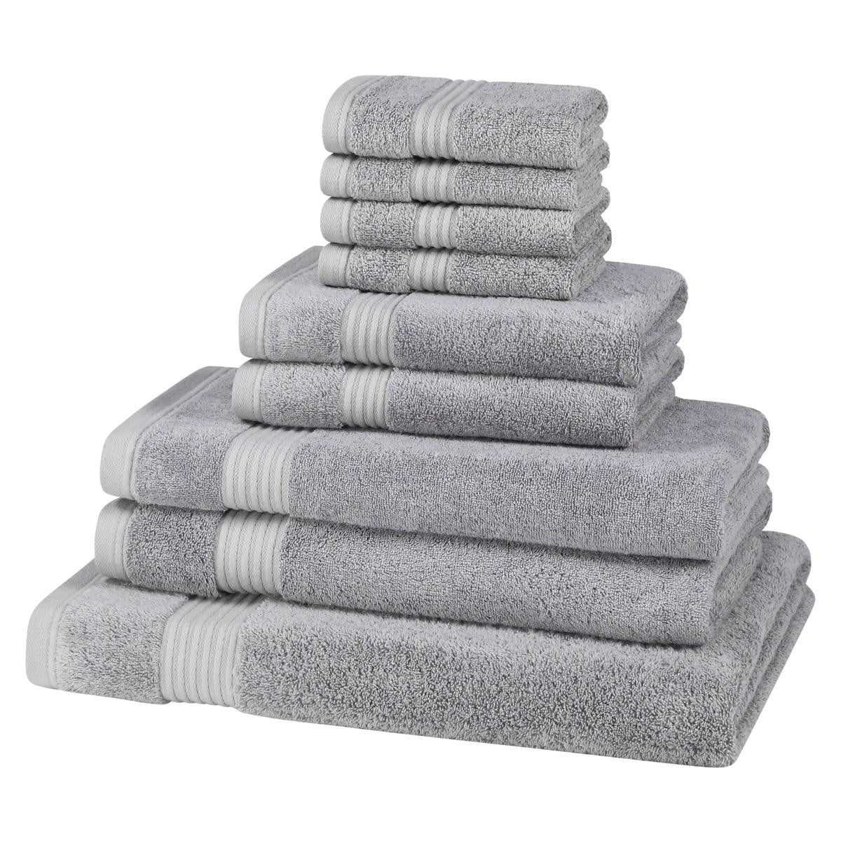 9 Piece Bamboo Towel Bale - White