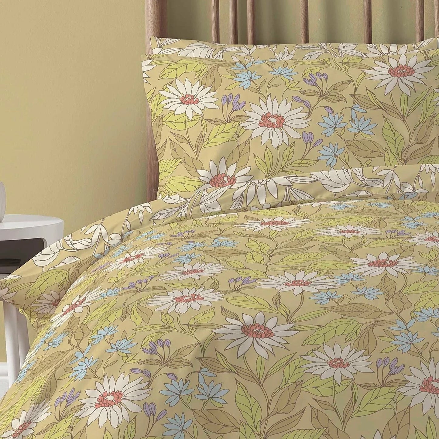 Floral Printed Duvet Quilt Covers Soft Easy Care Bed Linen Summer Bedding Sets