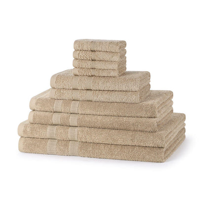 500GSM cotton 10 piece towel bale set in Wine — deep burgundy luxury bathroom towel bundle