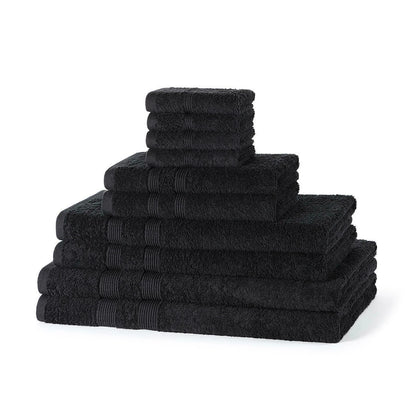 500GSM cotton 10 piece towel bale set in Kingfisher — vibrant teal luxury bathroom towel bundle