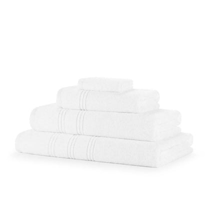 10 Piece 600GSM Zero Twist Cotton Towel Bale — 4 face cloths 2 hand towels 2 bath towels 2 bath sheets luxury bathroom set