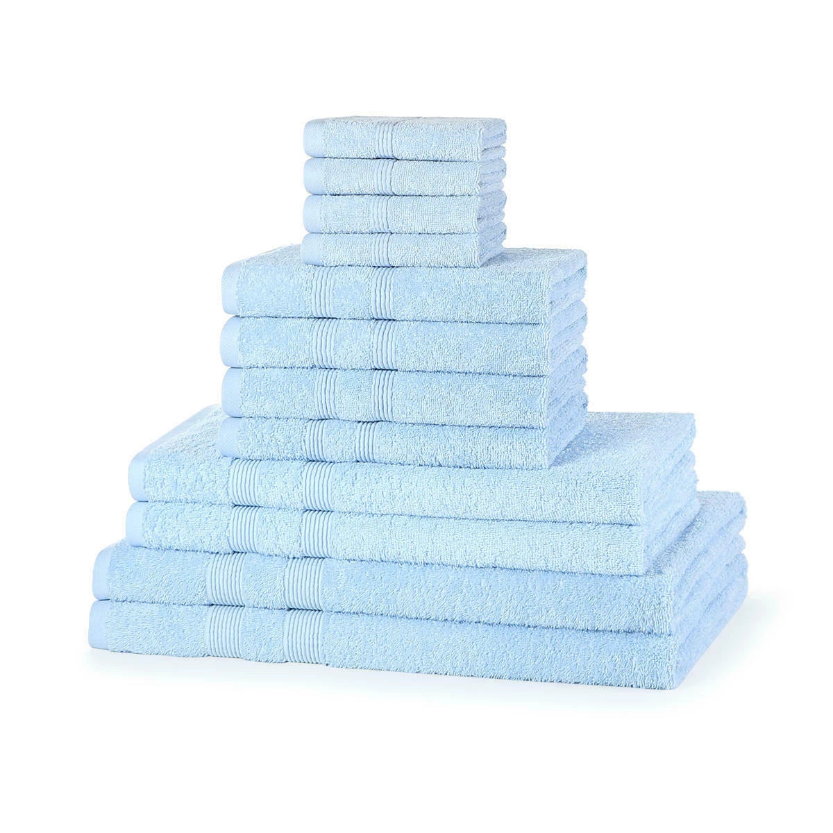 500GSM cotton 12 piece towel bale set in Charcoal — modern dark grey family bathroom towel bundle