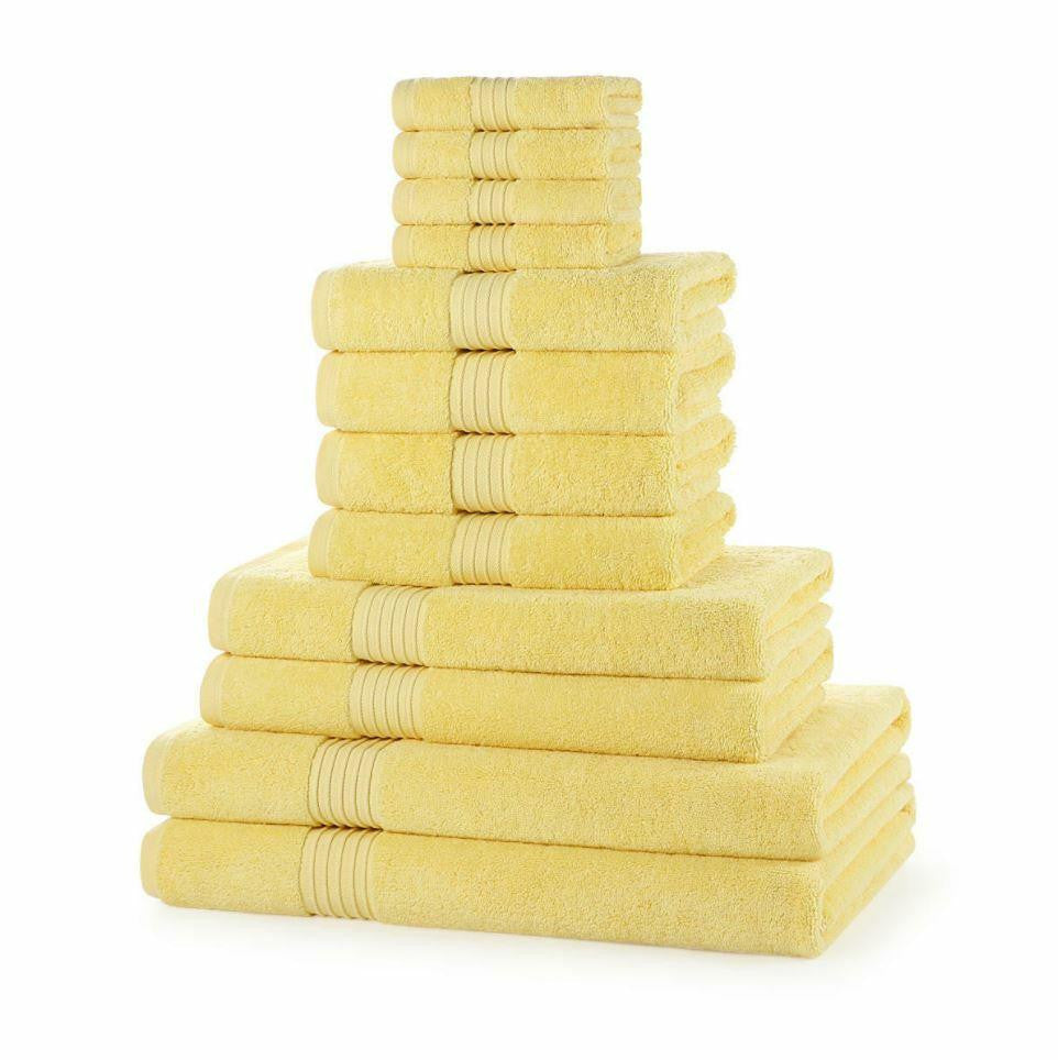 700GSM Royal Egyptian 12 piece cotton towel bale in White — hotel-quality bathroom towel bundle