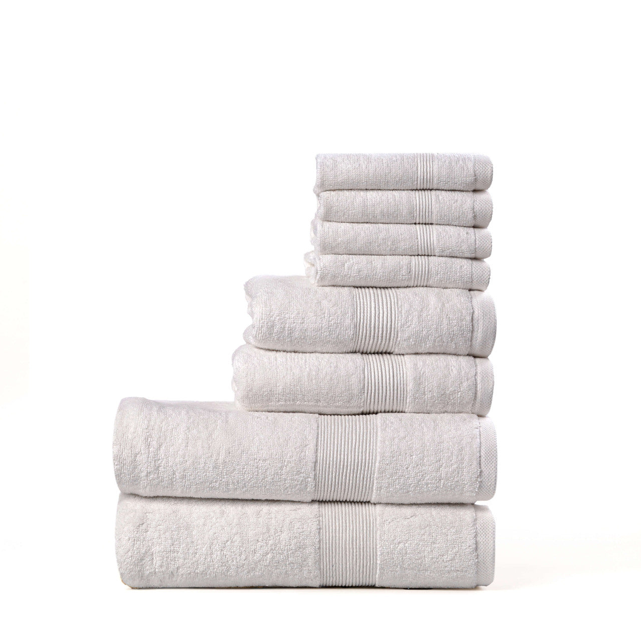 Latte 550 GSM Zero Twist 8-Piece Cotton Towel Bale Set