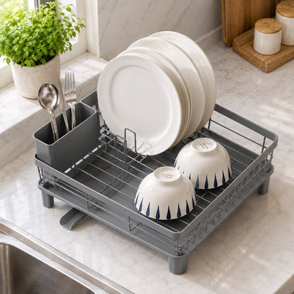 1-Tier Denver Drying Rack – Powder-Coated Iron Wire Dish & Kitchen Rack