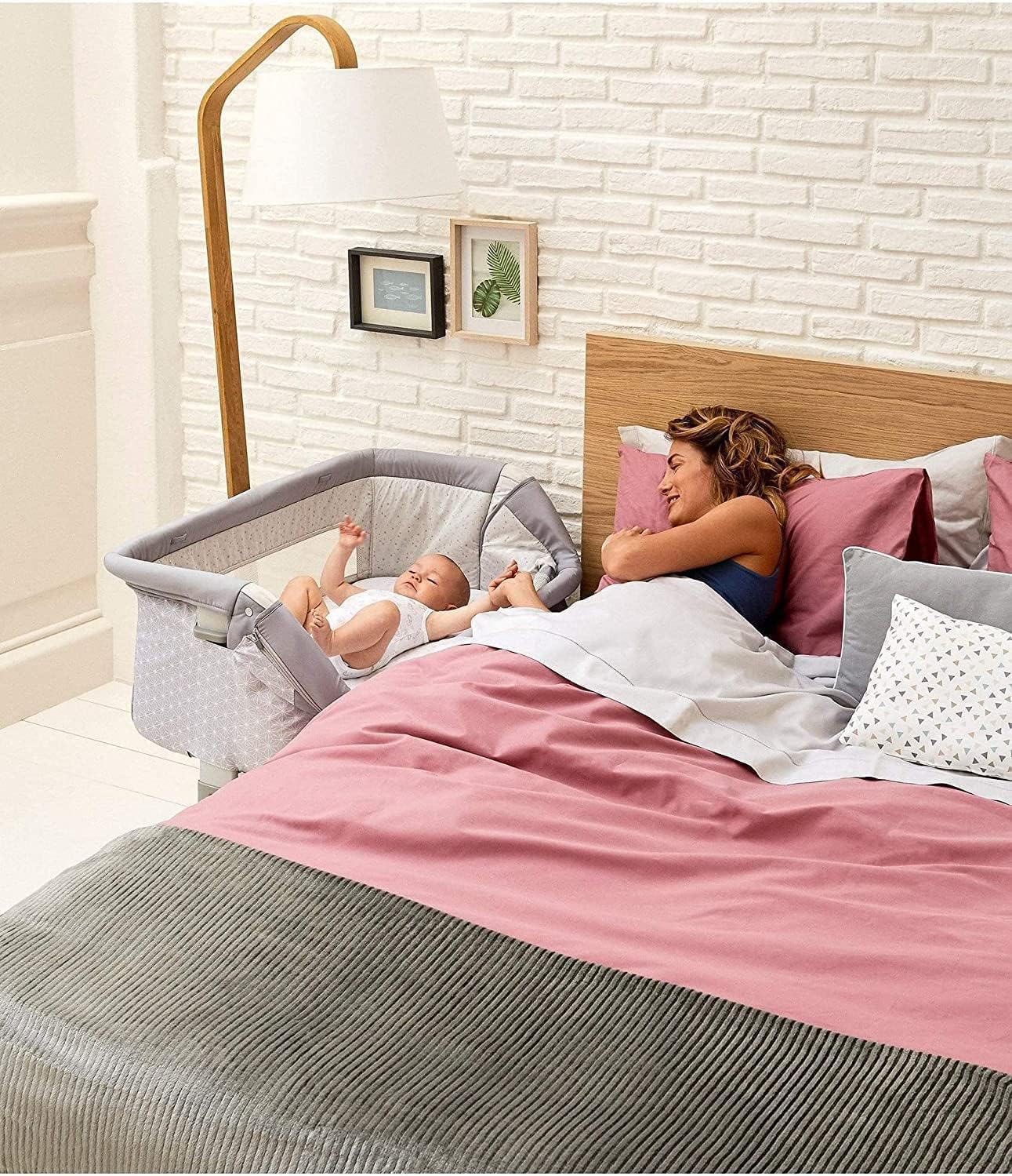 Next 2 Me Crib Mattress - Compatible with Maxi-Cosi Tori Bedside Travel Cot/Chicco Next To Me - Thick & Super Soft/Removable Washable Cover