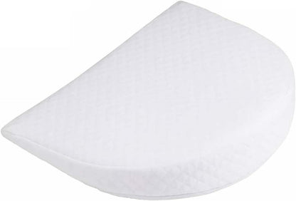 Soft Round Wedge Pillow Foam Filled Anti Re-flux Colic Cushion Anti Choking For Pram Crib Cot Kids Bed Cool Touch Cover For Boys Girls 31x29x7.5 CM