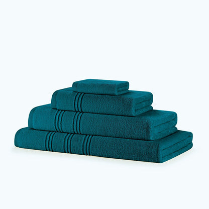 600GSM Zero Twist Bale - Face Cloth Hand Towel Bath Towel Size Comparison
