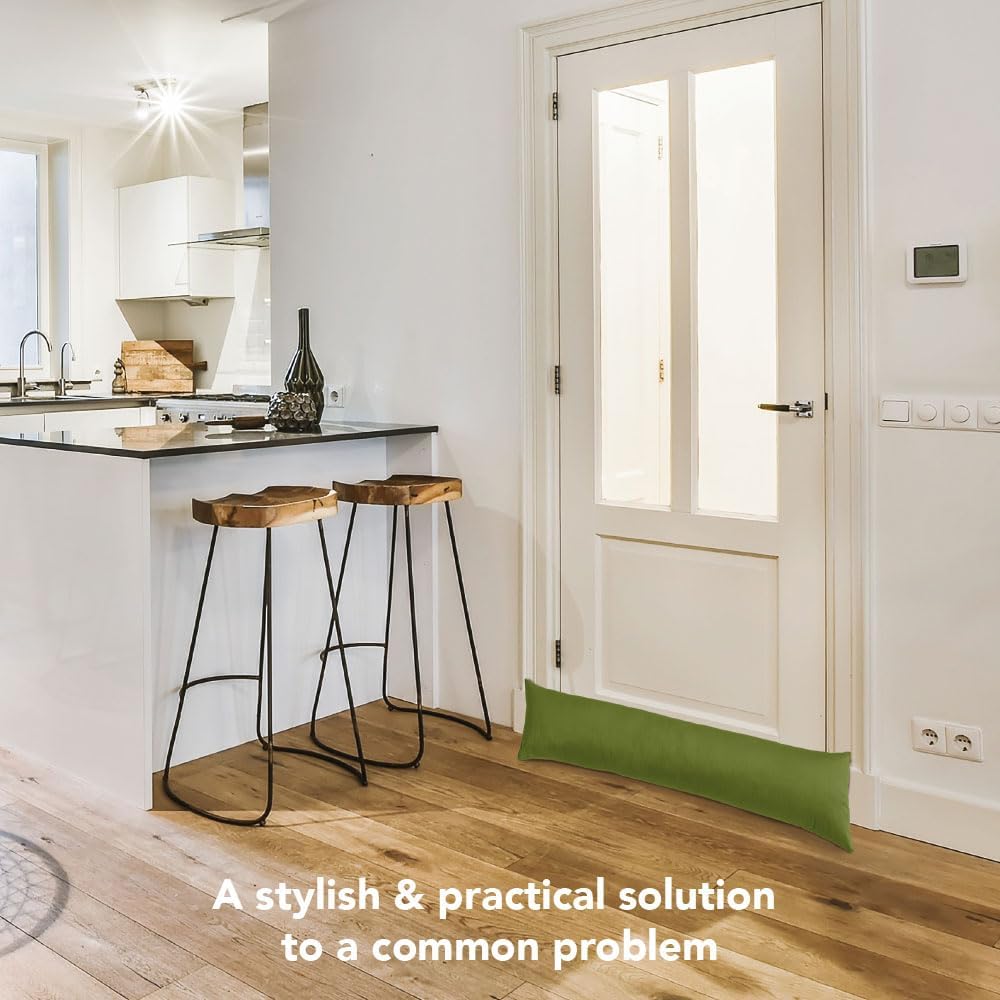 Draught Excluder Door Stopper – Effective Insulation, Energy Saver – Hollowfibre Filling – Prevents Wind and Dust