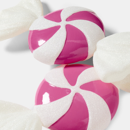 2 Pack XL Sweet Decorations - White/Pink | Christmas Tree Ornaments