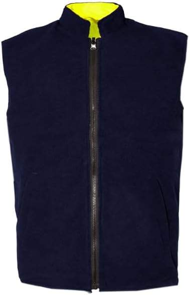 Hi Vis Bodywarmer Reversible Safety Reflective Sleeveless Jacket Workwear Vest
