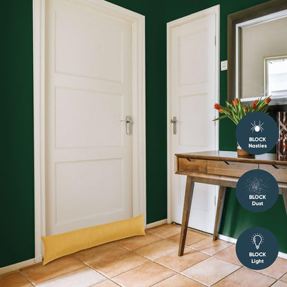 Draught Excluder Door Stopper – Effective Insulation, Energy Saver – Hollowfibre Filling – Prevents Wind and Dust