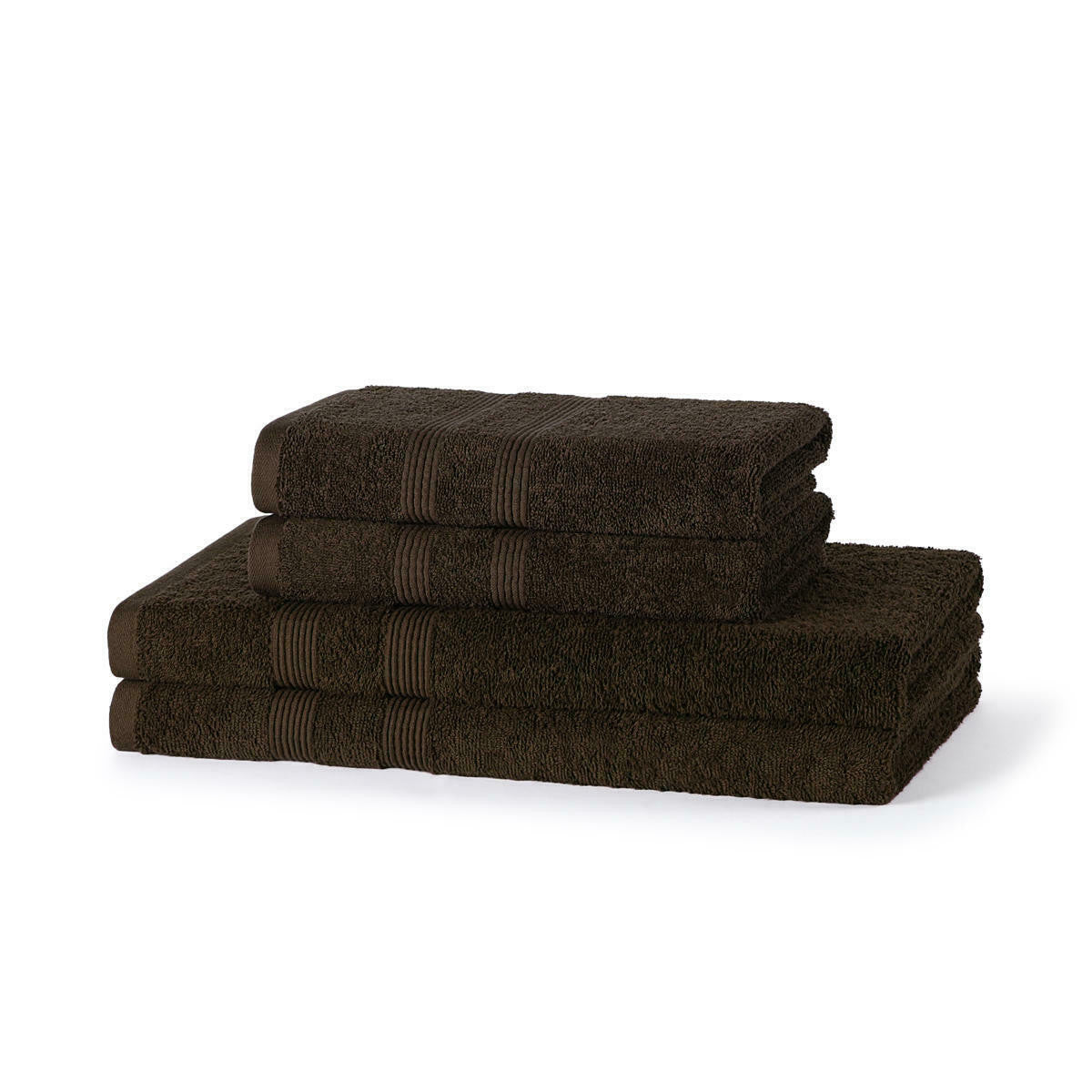 500 GSM Cotton Towel Bale Set stacked luxury bathroom display