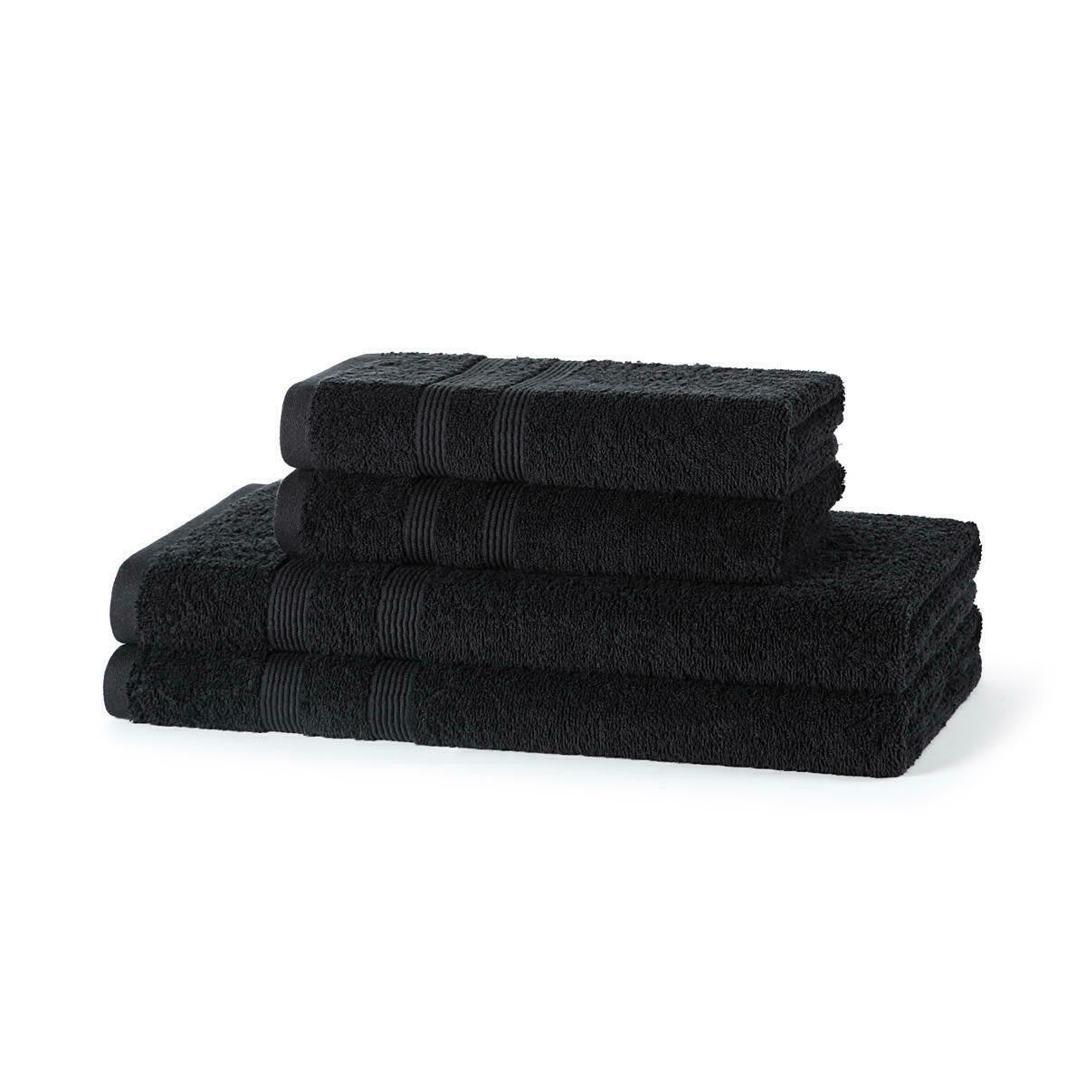 500 GSM Cotton Towel Bale Set folded stacked ring-spun 100% cotton