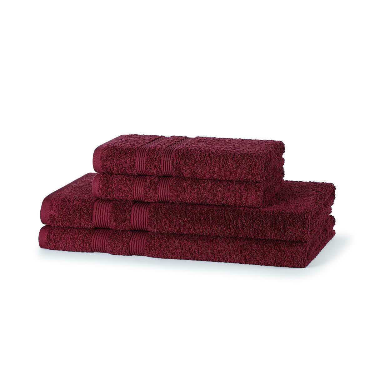 500 GSM Cotton Towel Bale Set rolled towels display
