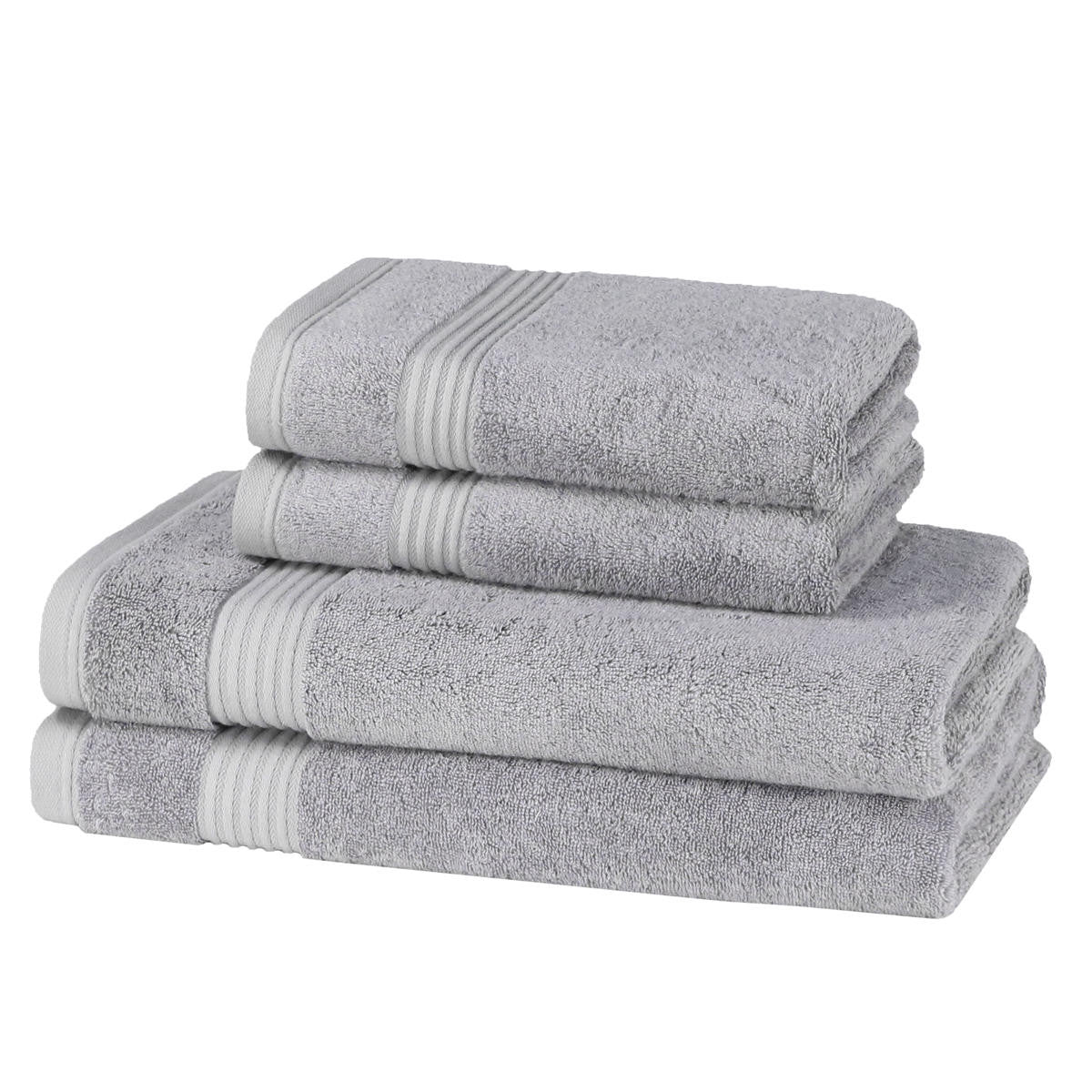 Bamboo Cotton Towel Set - Duck Egg Blue