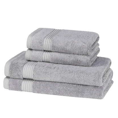 Bamboo Cotton Towel Set - Duck Egg Blue