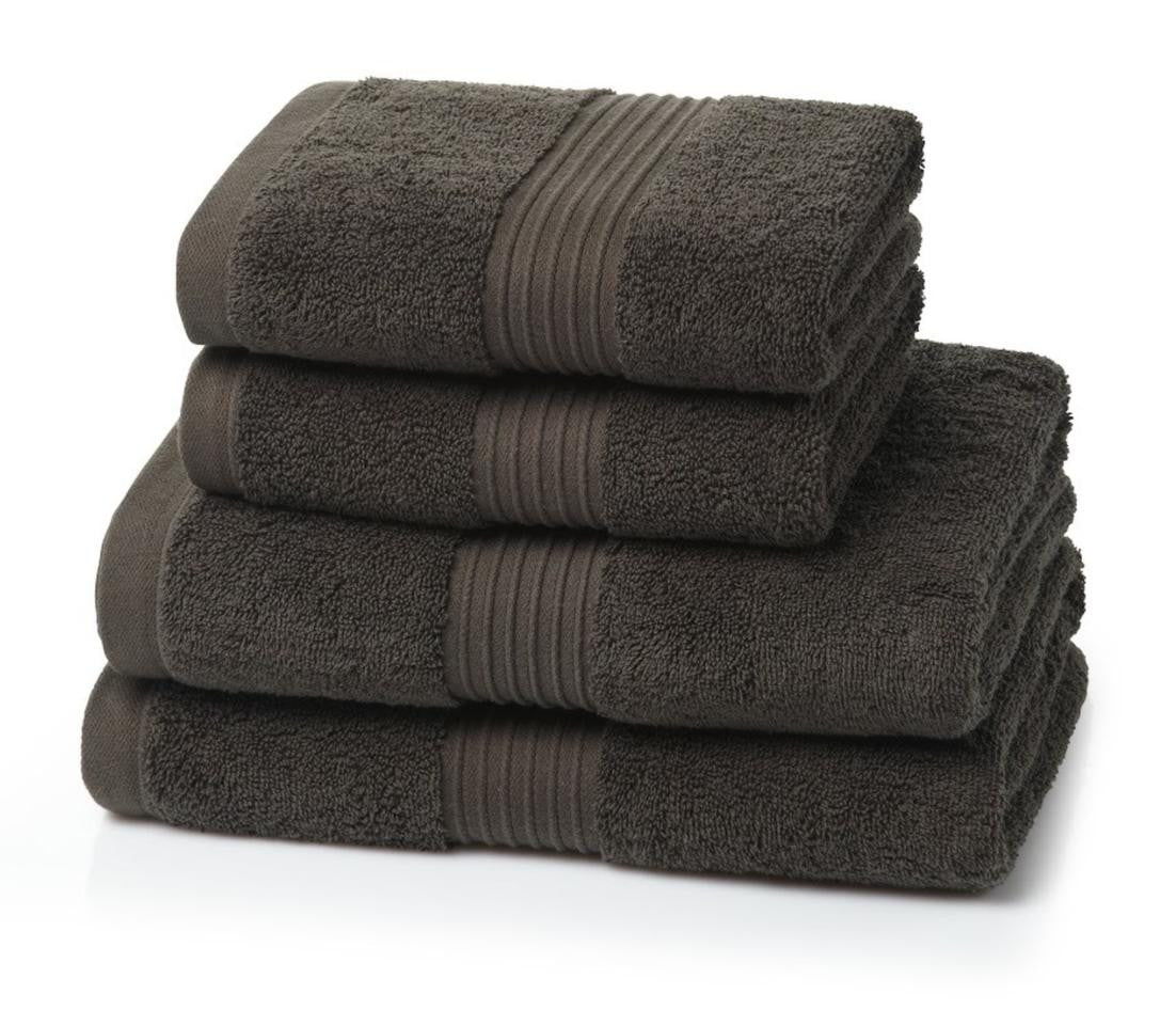 700GSM Royal Egyptian 4 piece cotton towel bale in Charcoal — modern dark grey luxury bathroom towel bundle