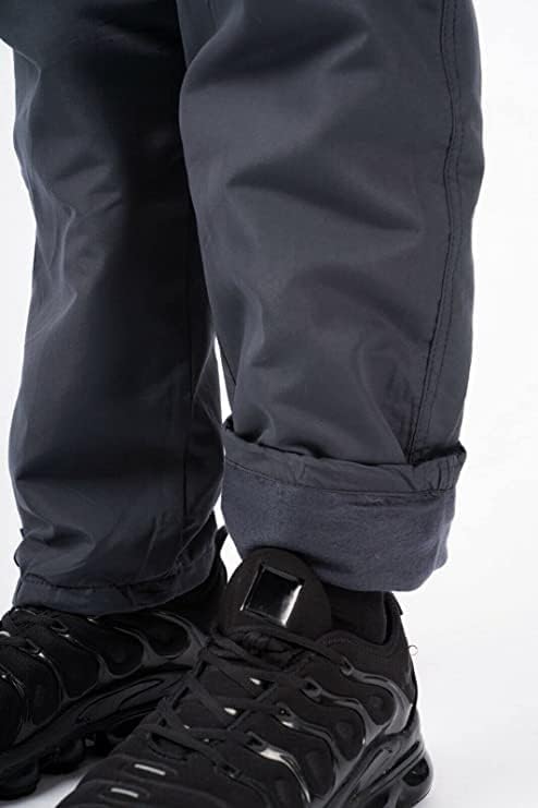 Men’s Microfibre Thermal Trousers Fleece Workwear Bottoms Elasticated Waist Cargo Sweat Pants