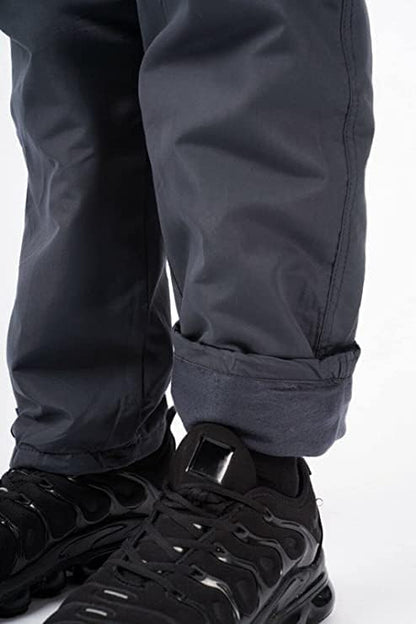 Men’s Microfibre Thermal Trousers Fleece Workwear Bottoms Elasticated Waist Cargo Sweat Pants