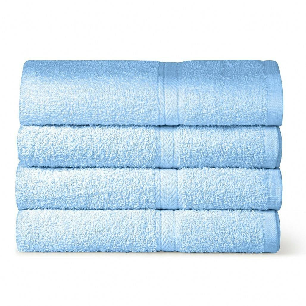 450 GSM cotton rich soft touch towel folded neutral tones