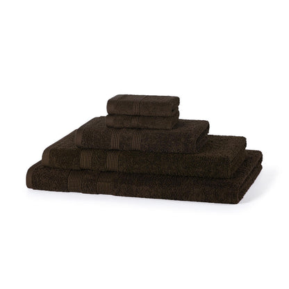 500 GSM 5 Piece Cotton Towel Bale Set flat lay coordinated colour