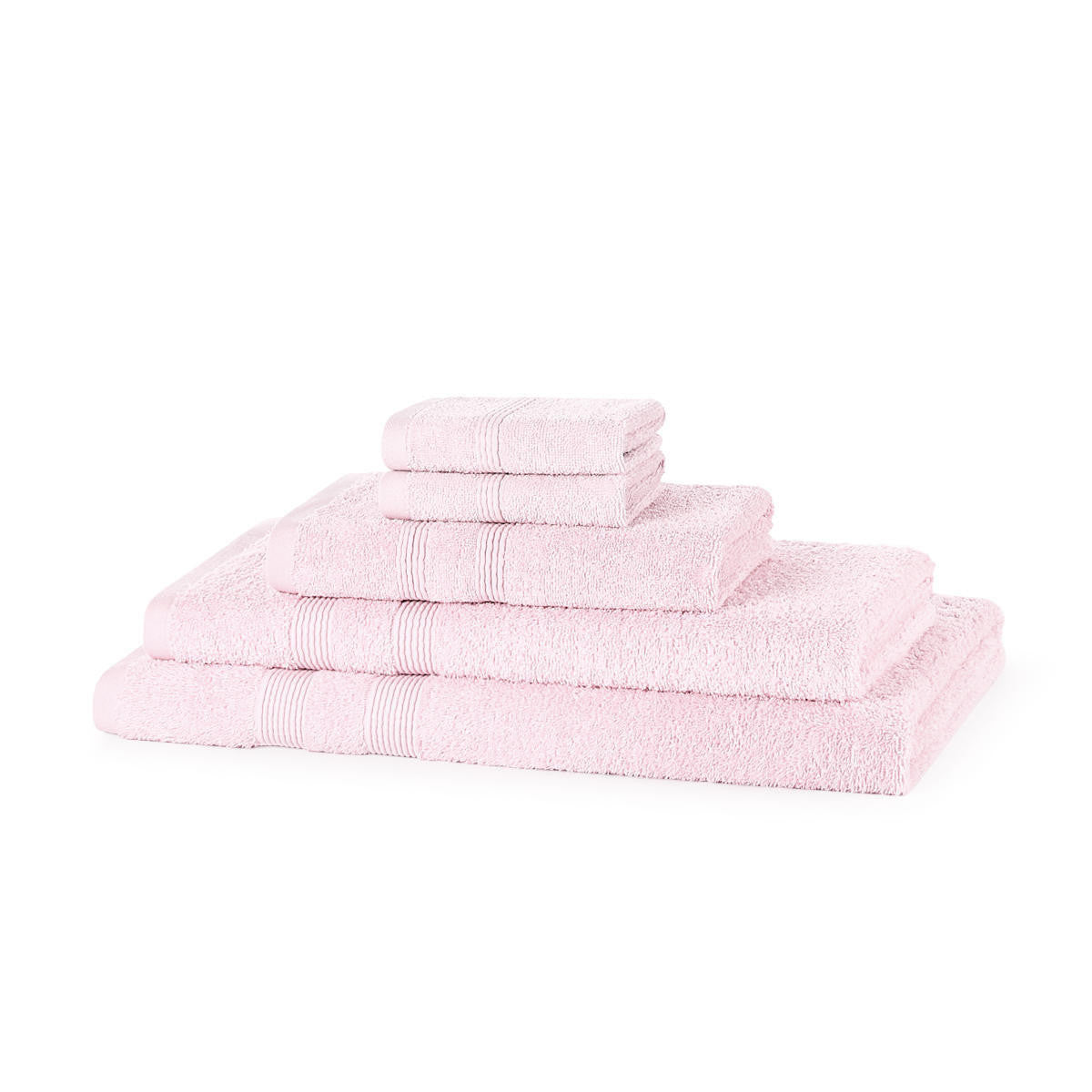 500 GSM 5 Piece Cotton Towel Bale folded stacked ring-spun cotton