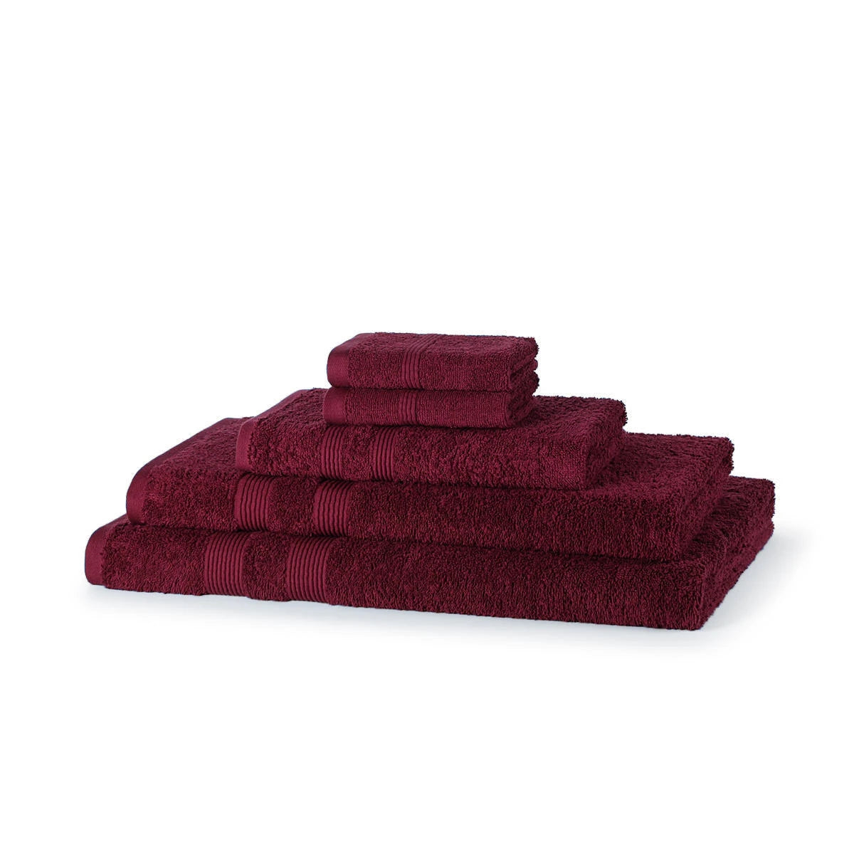 500 GSM 5 Piece Cotton Towel Bale Set rolled towel display