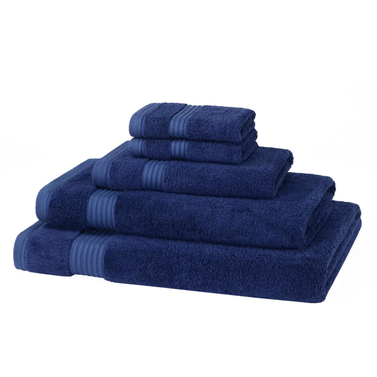 700GSM Bamboo Towel Bale Navy Blue luxury dark bathroom set