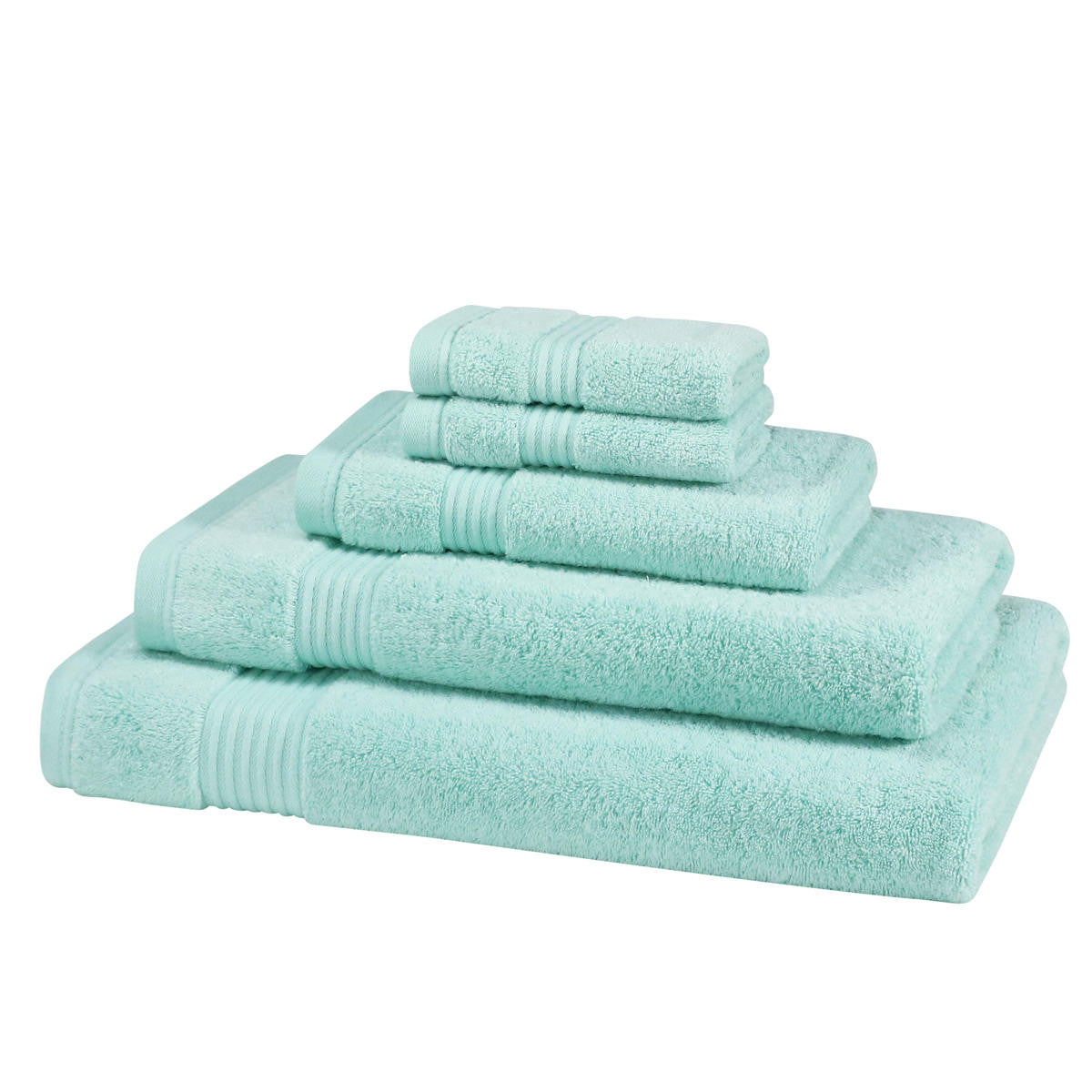 700GSM Bamboo Towel Bale Sage Green natural bathroom set