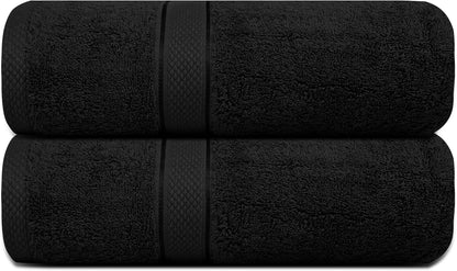 500GSM 2pcs / 4pcs Bath Towel 100% Cotton Quick Dry 70x140cm Towel Set