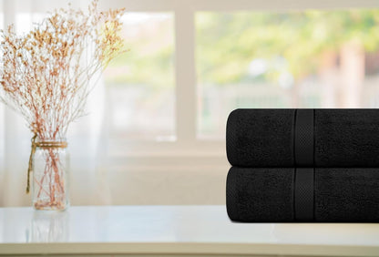 500GSM 2pcs / 4pcs Bath Towel 100% Cotton Quick Dry 70x140cm Towel Set