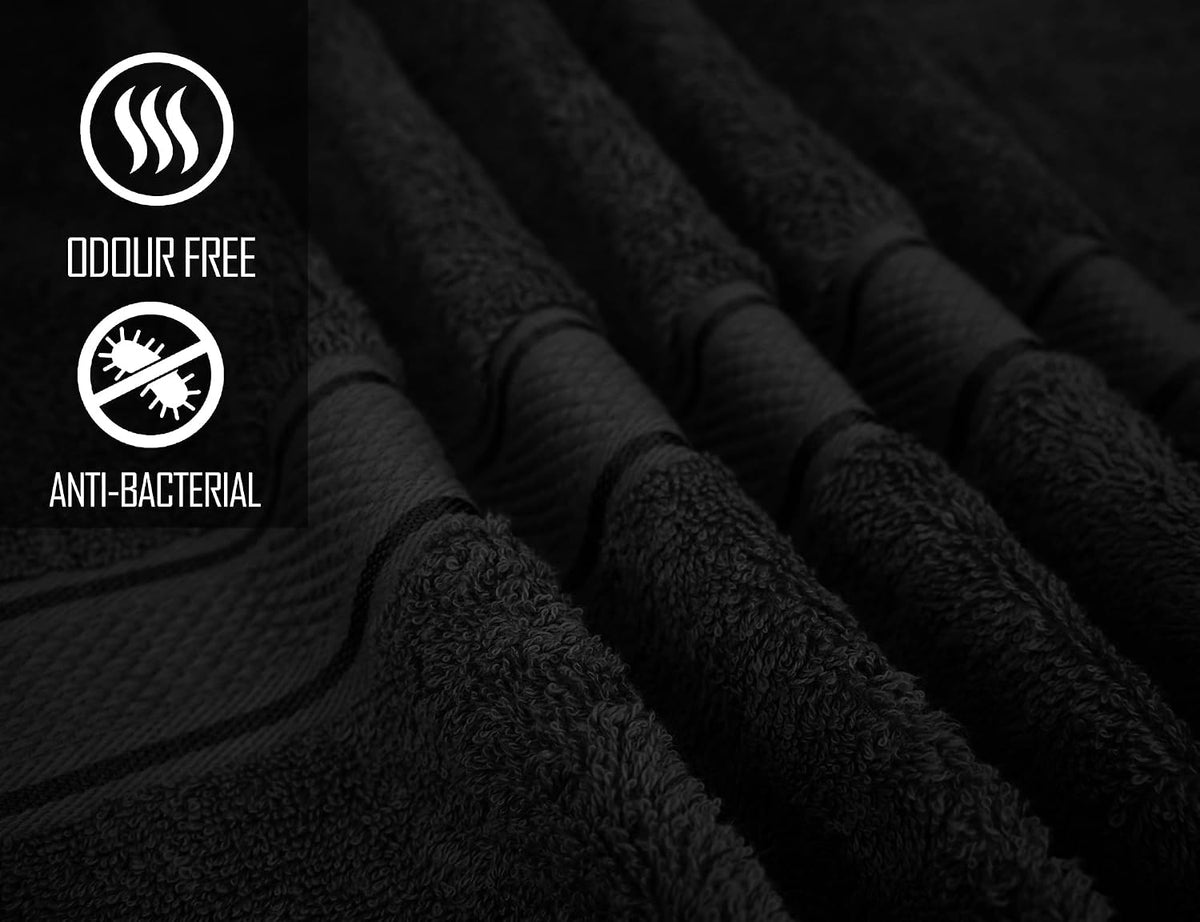 500GSM 2pcs / 4pcs Bath Towel 100% Cotton Quick Dry 70x140cm Towel Set
