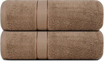 500GSM 2pcs / 4pcs Bath Towel 100% Cotton Quick Dry 70x140cm Towel Set