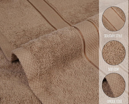 500GSM 2pcs / 4pcs Bath Towel 100% Cotton Quick Dry 70x140cm Towel Set