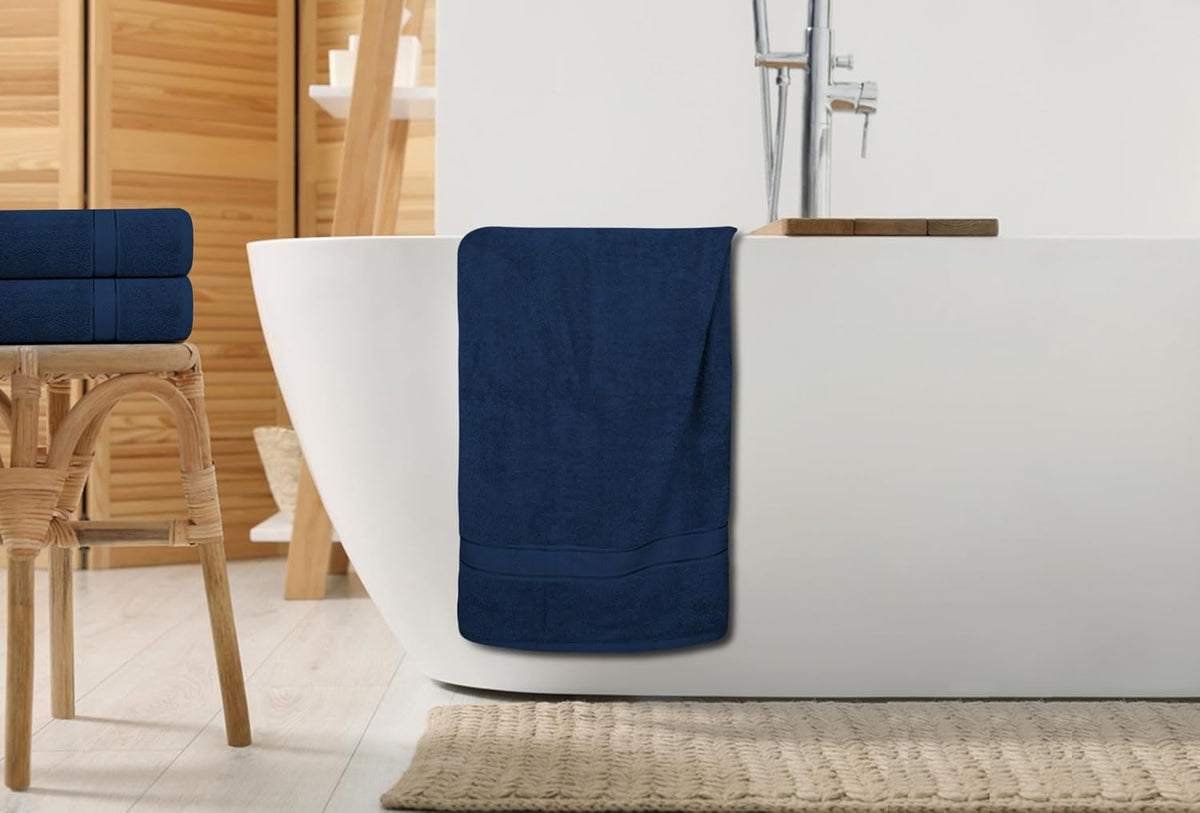 500GSM 2pcs / 4pcs Bath Towel 100% Cotton Quick Dry 70x140cm Towel Set
